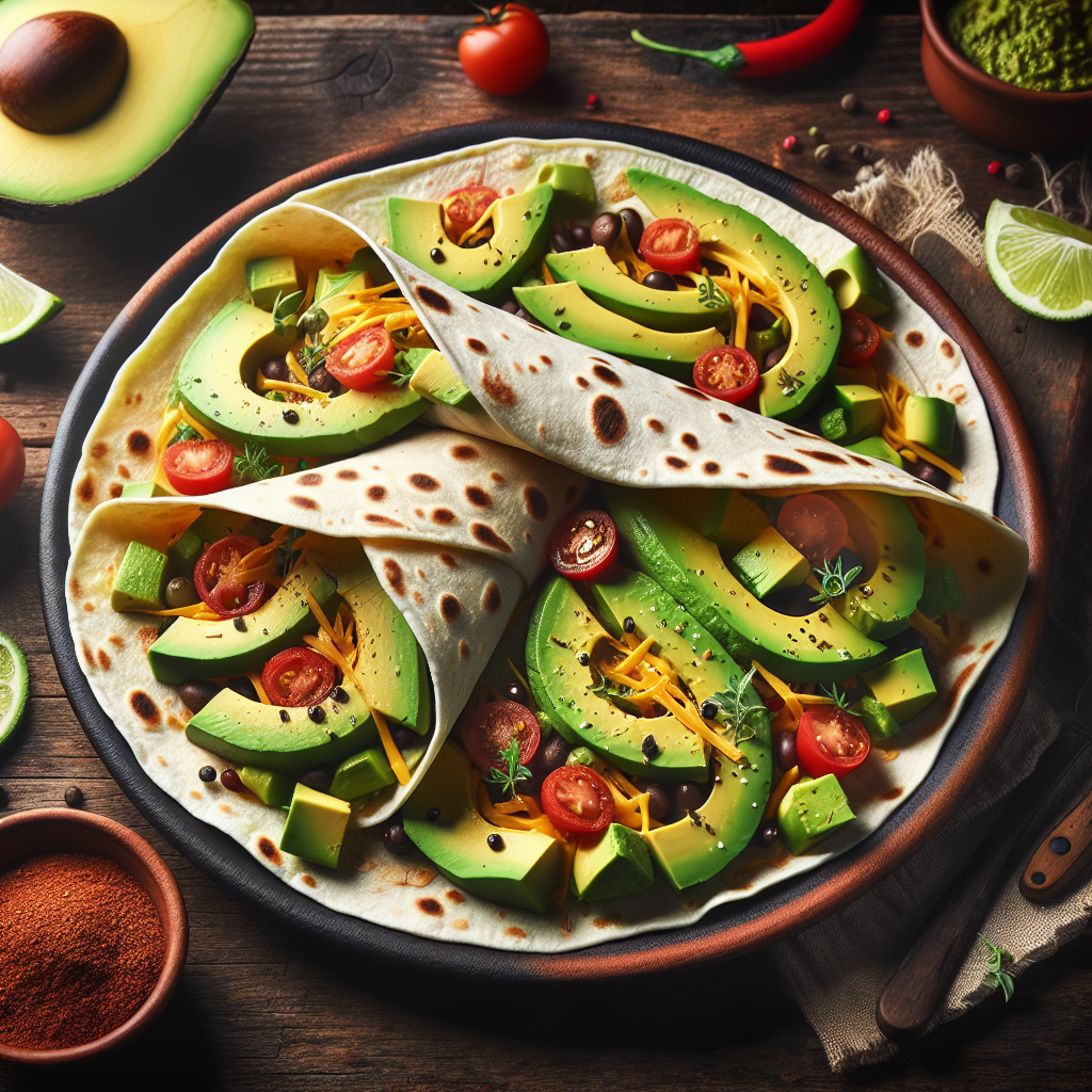 Keto Mexican Avocado Tortilla Wraps