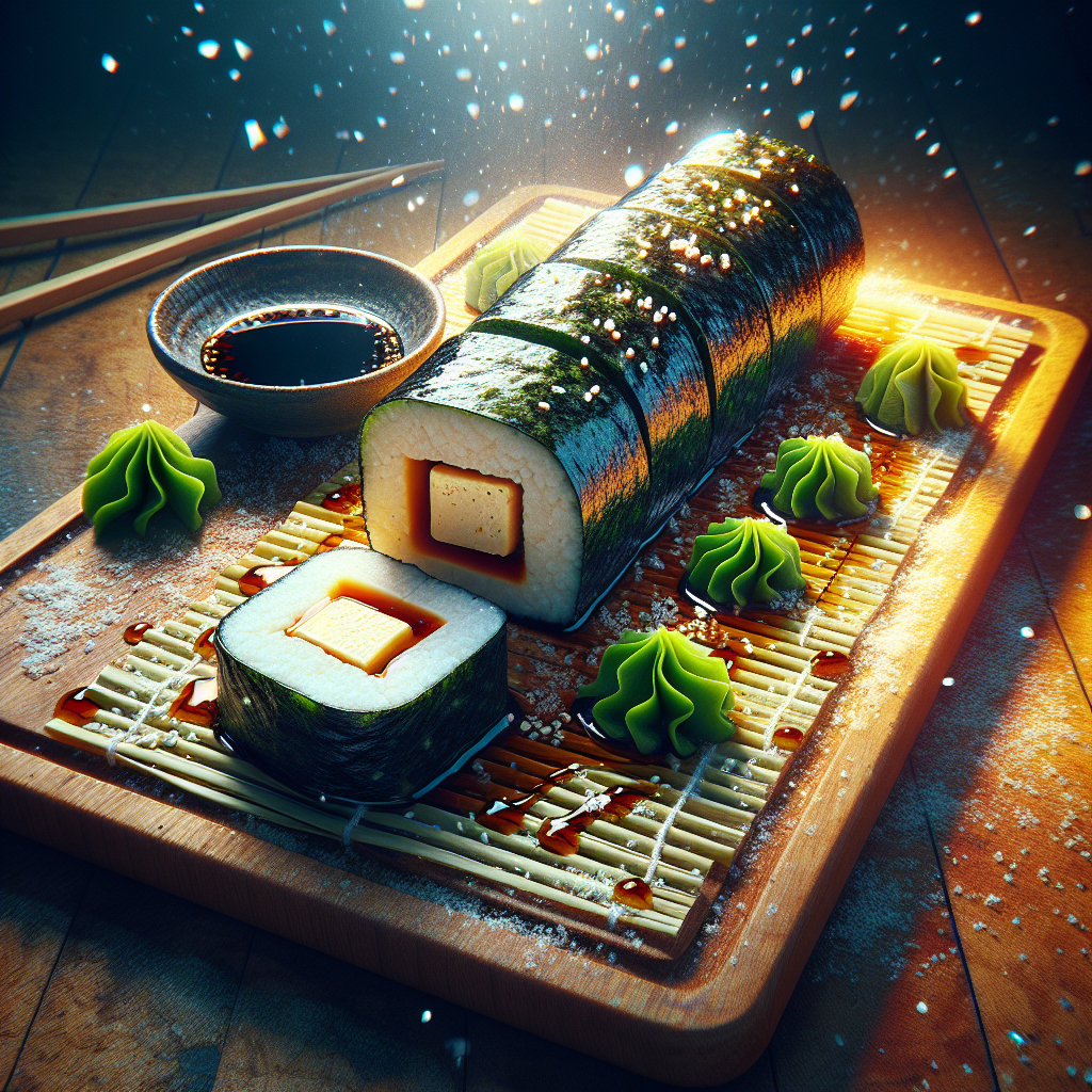 Weight Watchers Tofu Nori Roll with Dashi-Mirin Sauce