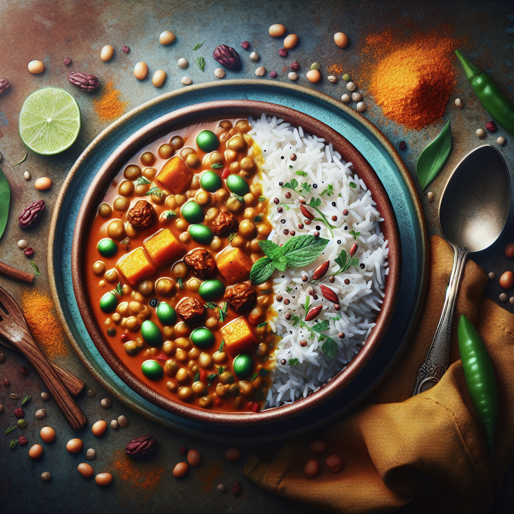 Vegan Indian Rice &amp; Lentil Curry