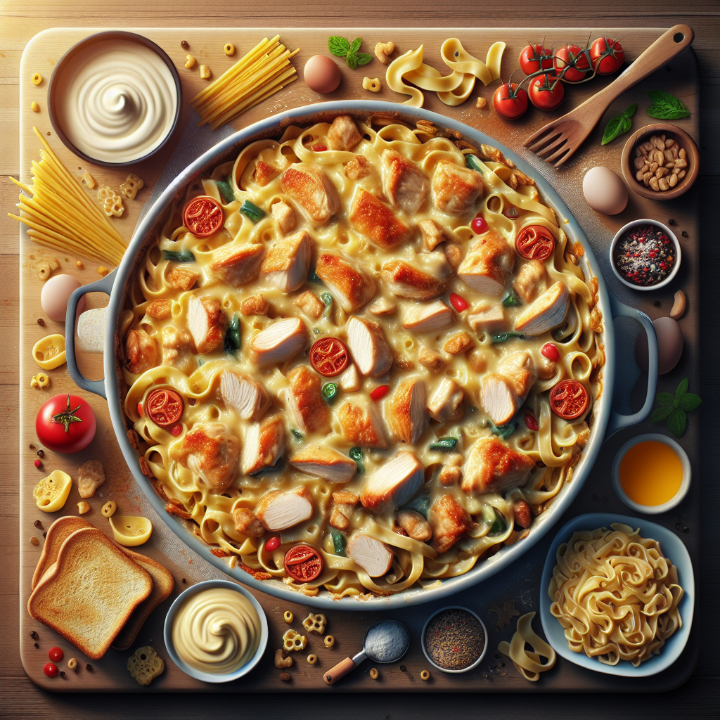 Gluten-Free Creamy Chicken Noodle Bake