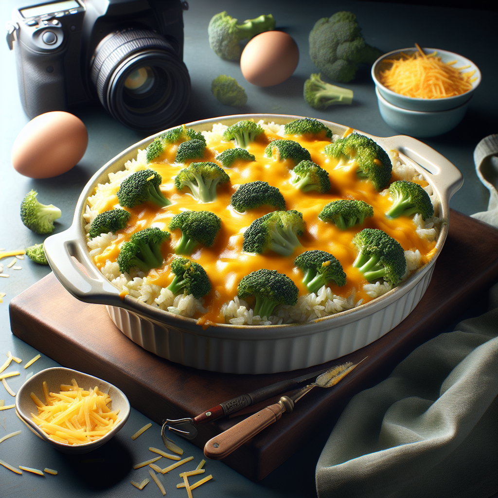 Cheesy Broccoli Rice Casserole