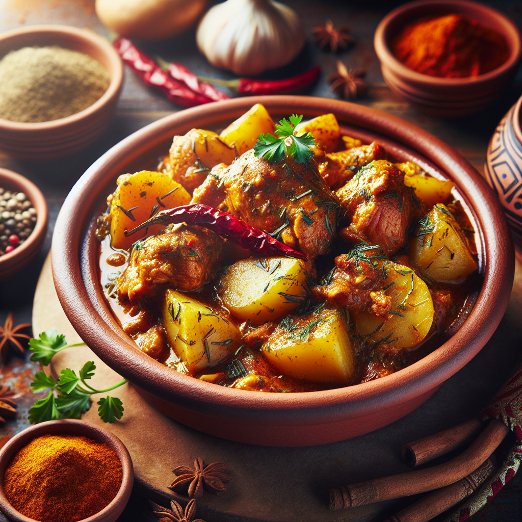Spiced Chicken and Potato Tagine