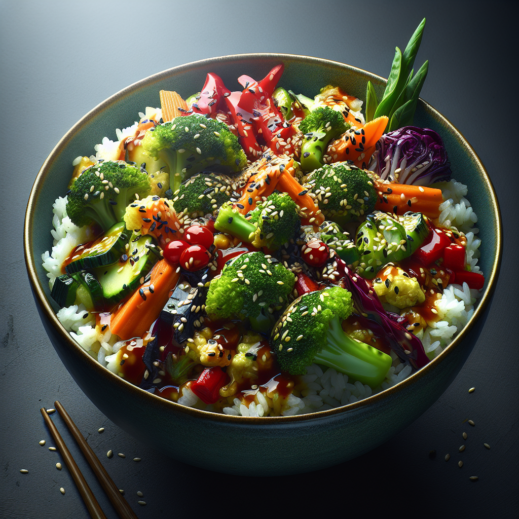 Sesame Infused Veggie Rice Bowl