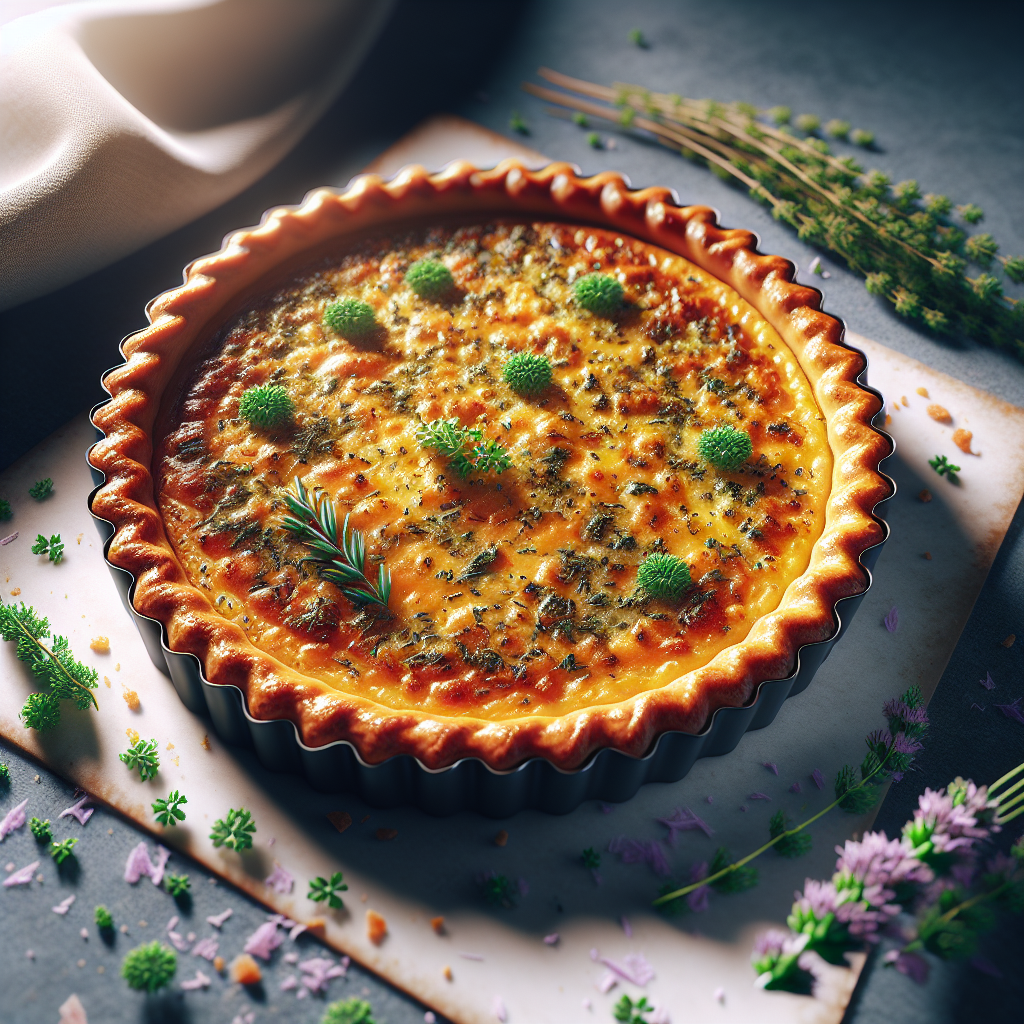 Creamy French Onion and Herb Tart