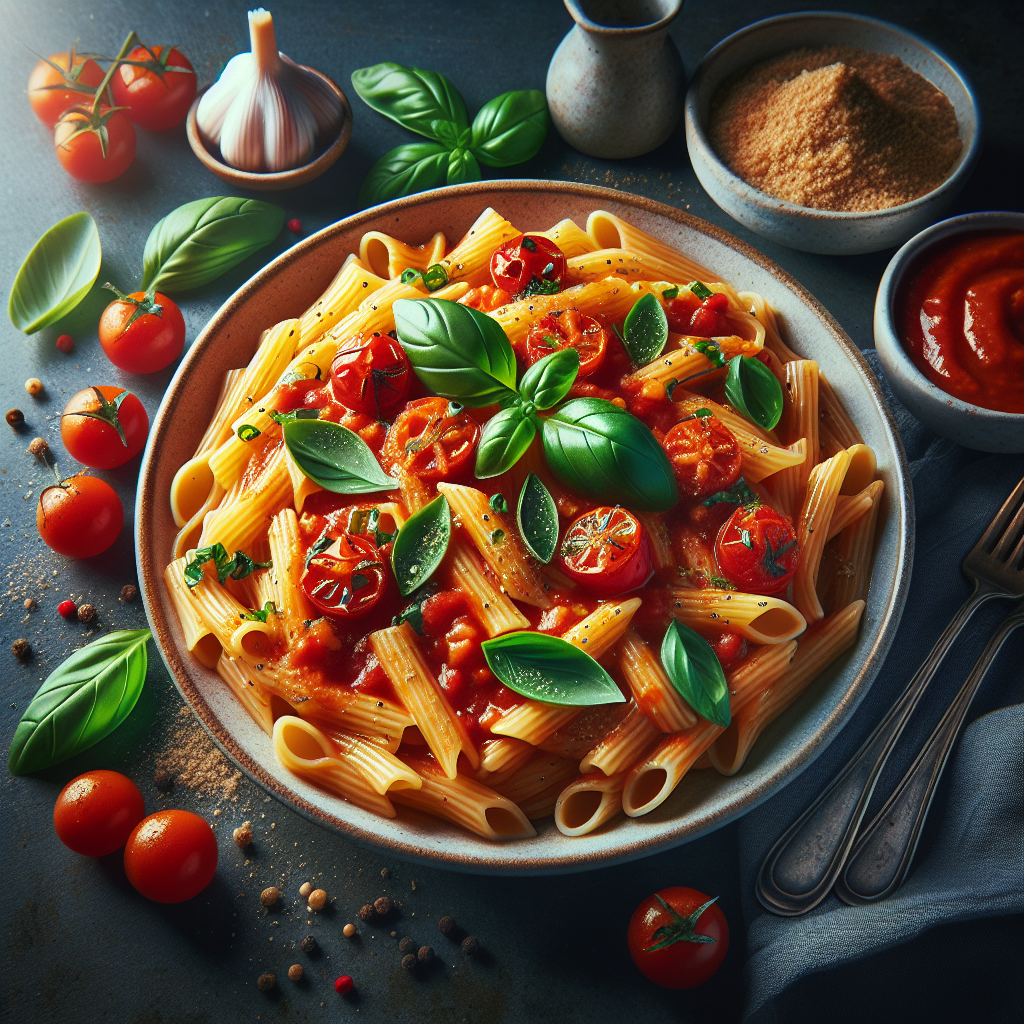 Italian Pasta with Tomato Basil Sauce