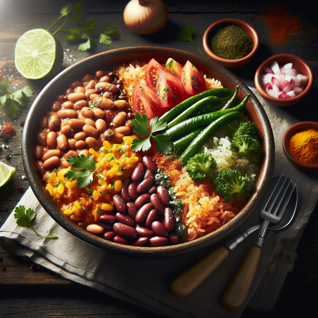 Mexican Bean and Rice Bowl