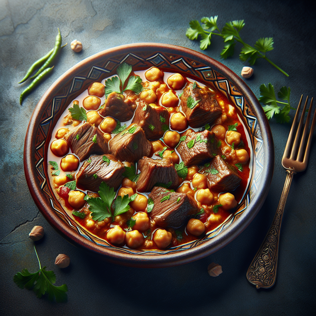Middle Eastern Lamb and Chickpea Stew
