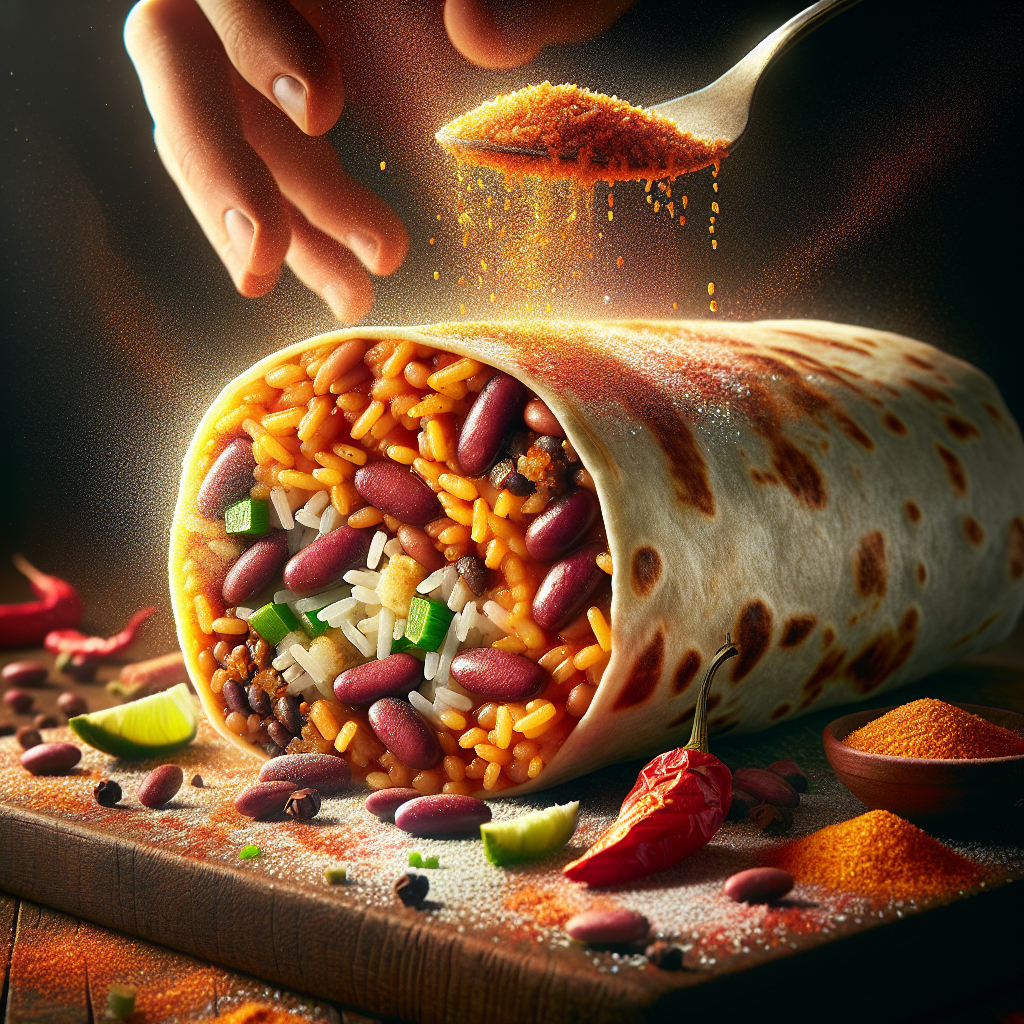 Mexican Bean and Rice Burrito