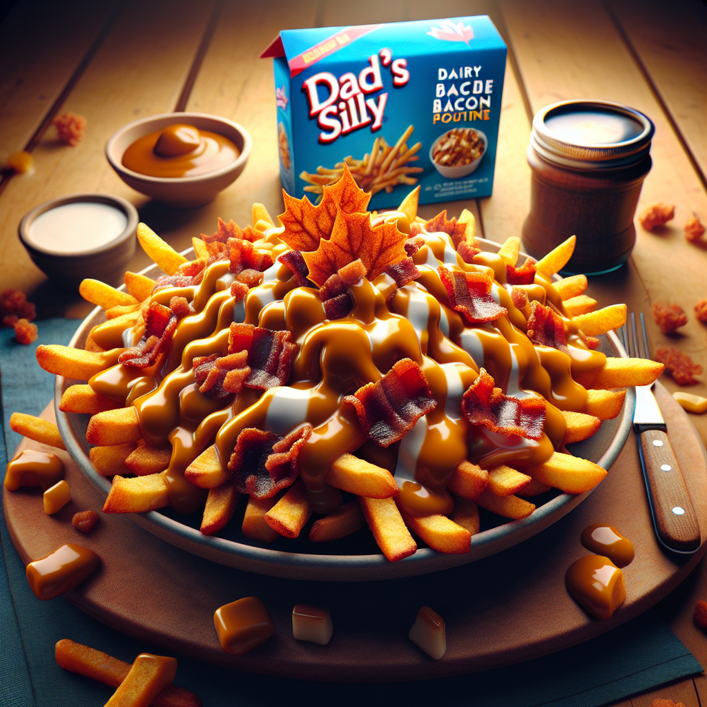 Dad's Silly Dairy-Free Maple Bacon Poutine